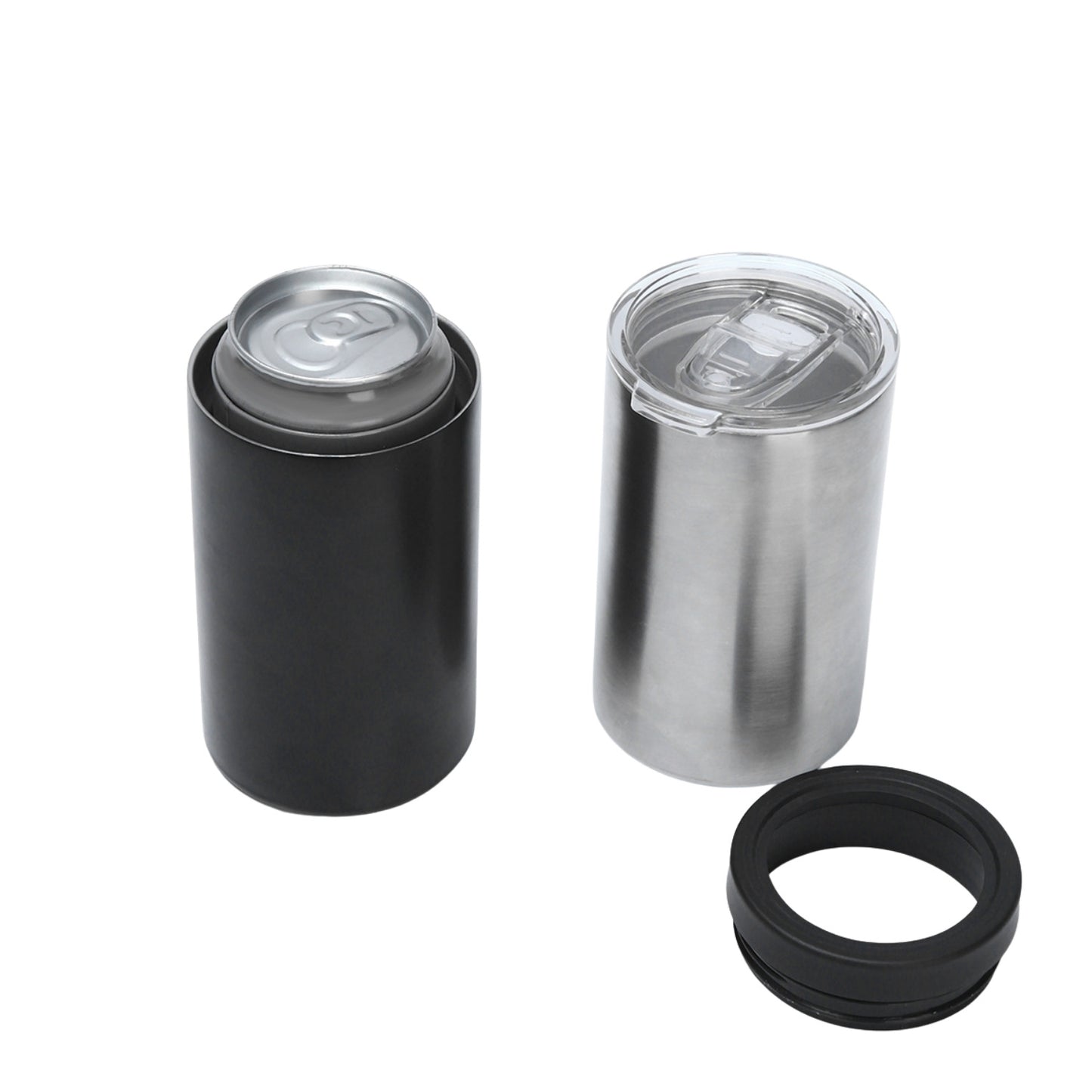 Wholesale Custom Logo 12oz Dual-Lid Insulated Tumbler & Cooler - Product Image 5