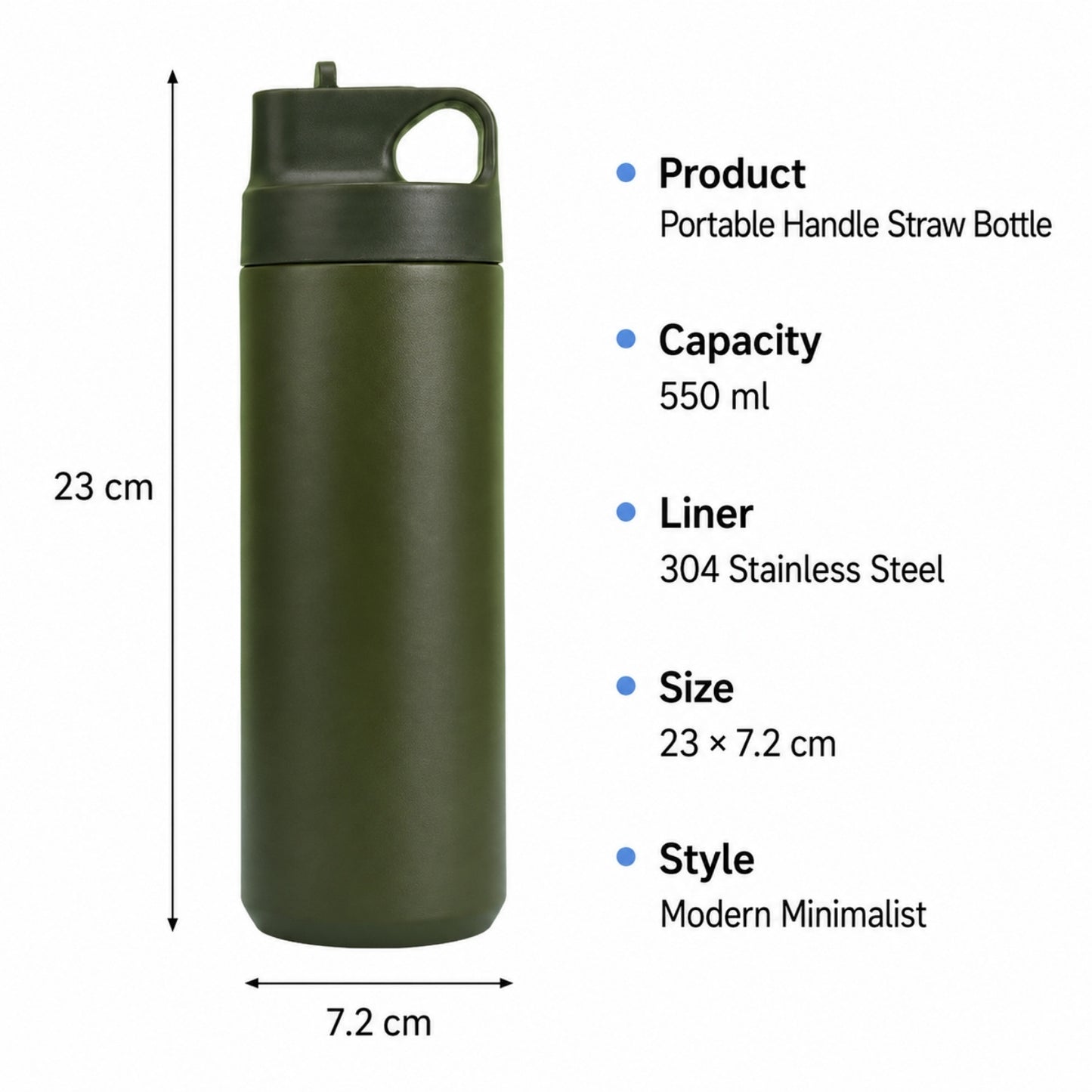Wholesale Custom Logo 18oz Vacuum Insulated Sports Water Bottle - Product Image 6