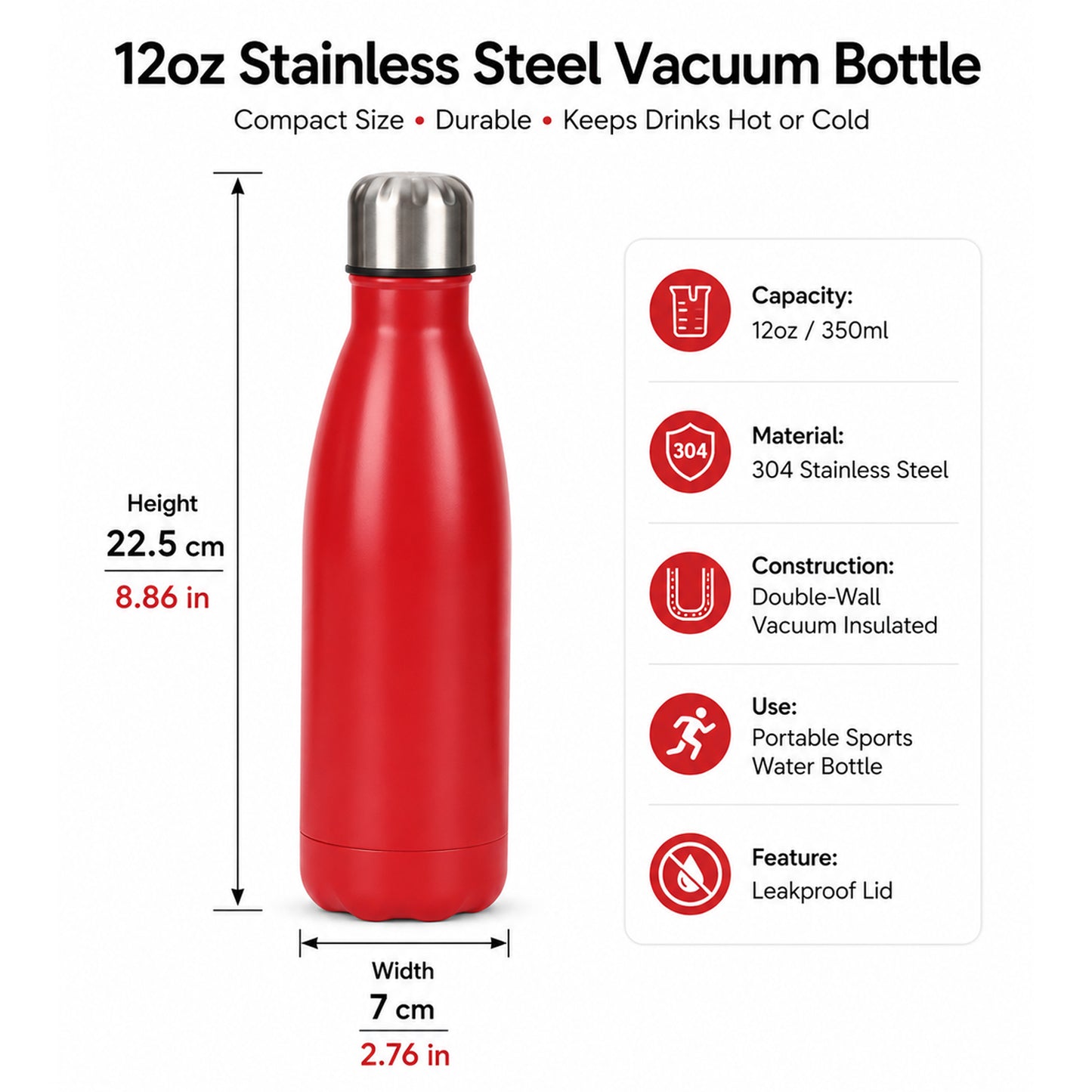 Wholesale Custom Logo 12oz Vacuum Insulated Tumbler BPA-Free - Product Image 6