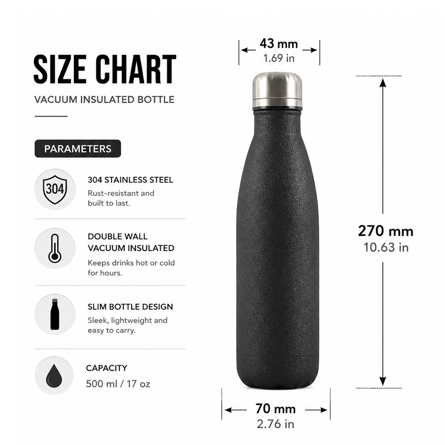 Wholesale Custom Logo 17oz Double-Wall Vacuum Tumbler Engraving - Product Image 6