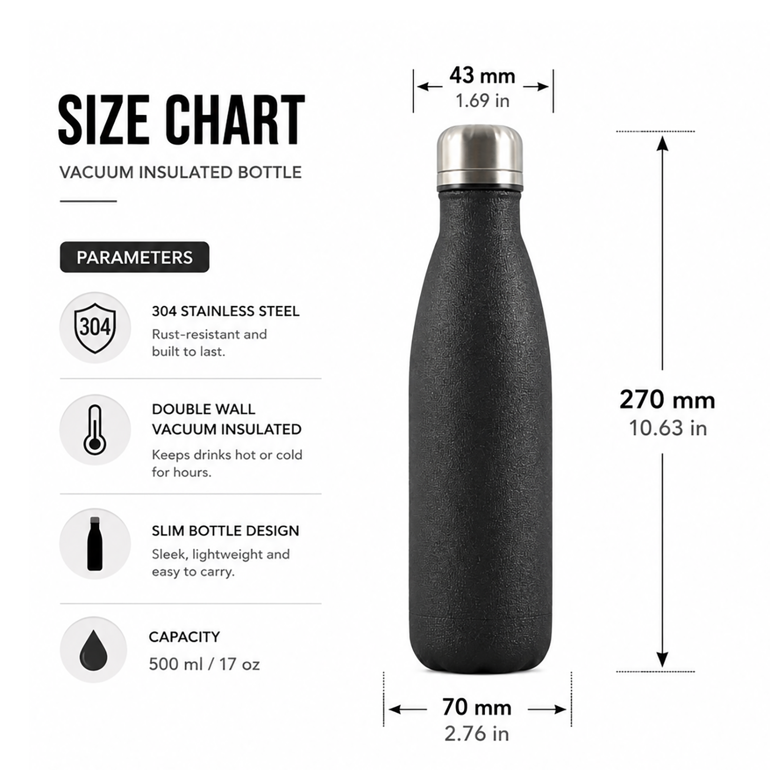 Wholesale Custom Logo 17oz Double-Wall Vacuum Tumbler Engraving - Product Image 6