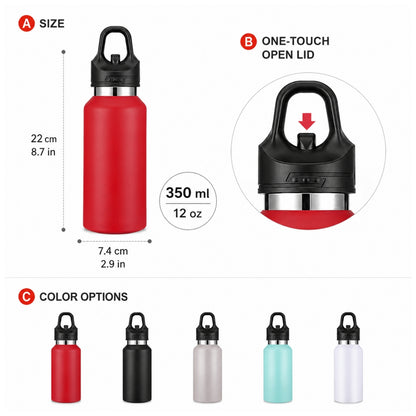 Wholesale Custom Logo 12oz Stainless Steel Tumbler Vacuum Insulated - Product Image 8
