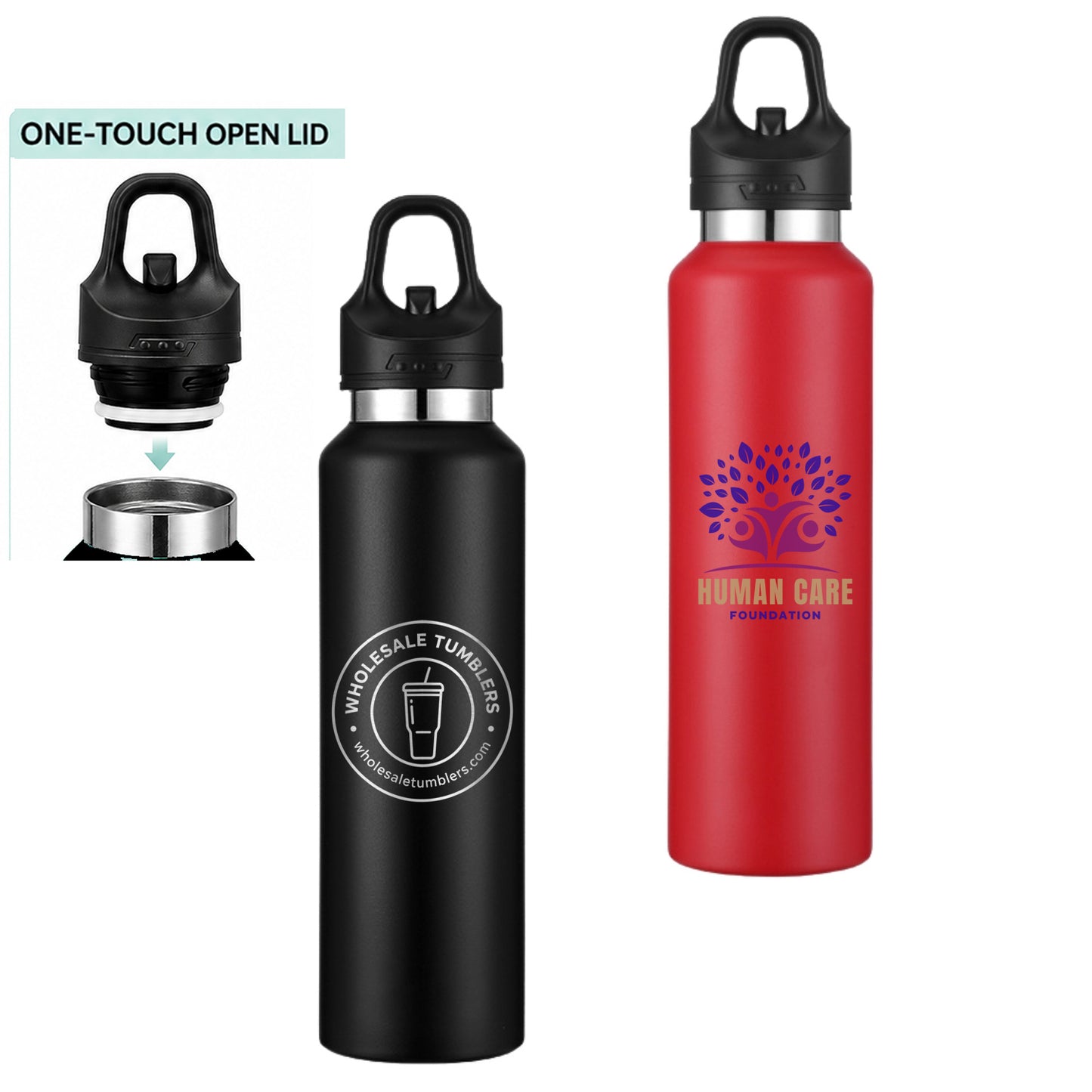 Wholesale Custom Logo 23oz Insulated Tumbler One Touch Lid - Main View