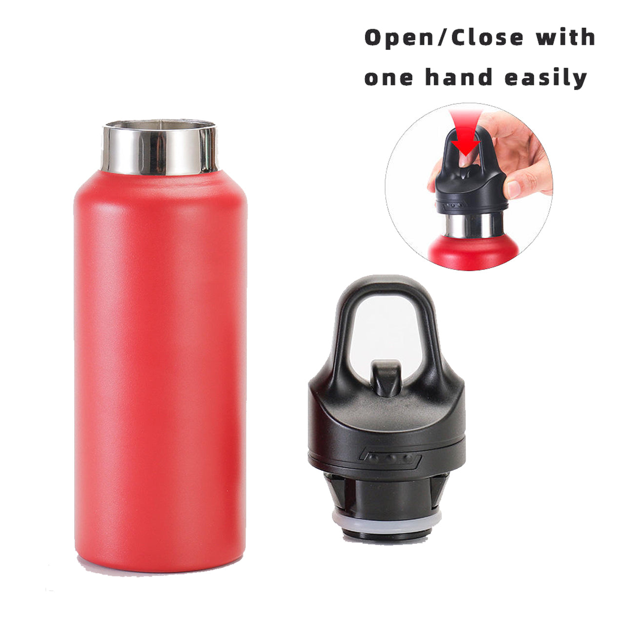 Wholesale Custom Logo 16oz Double-Wall Vacuum Tumbler with Push-Button Lid - Product Image 2