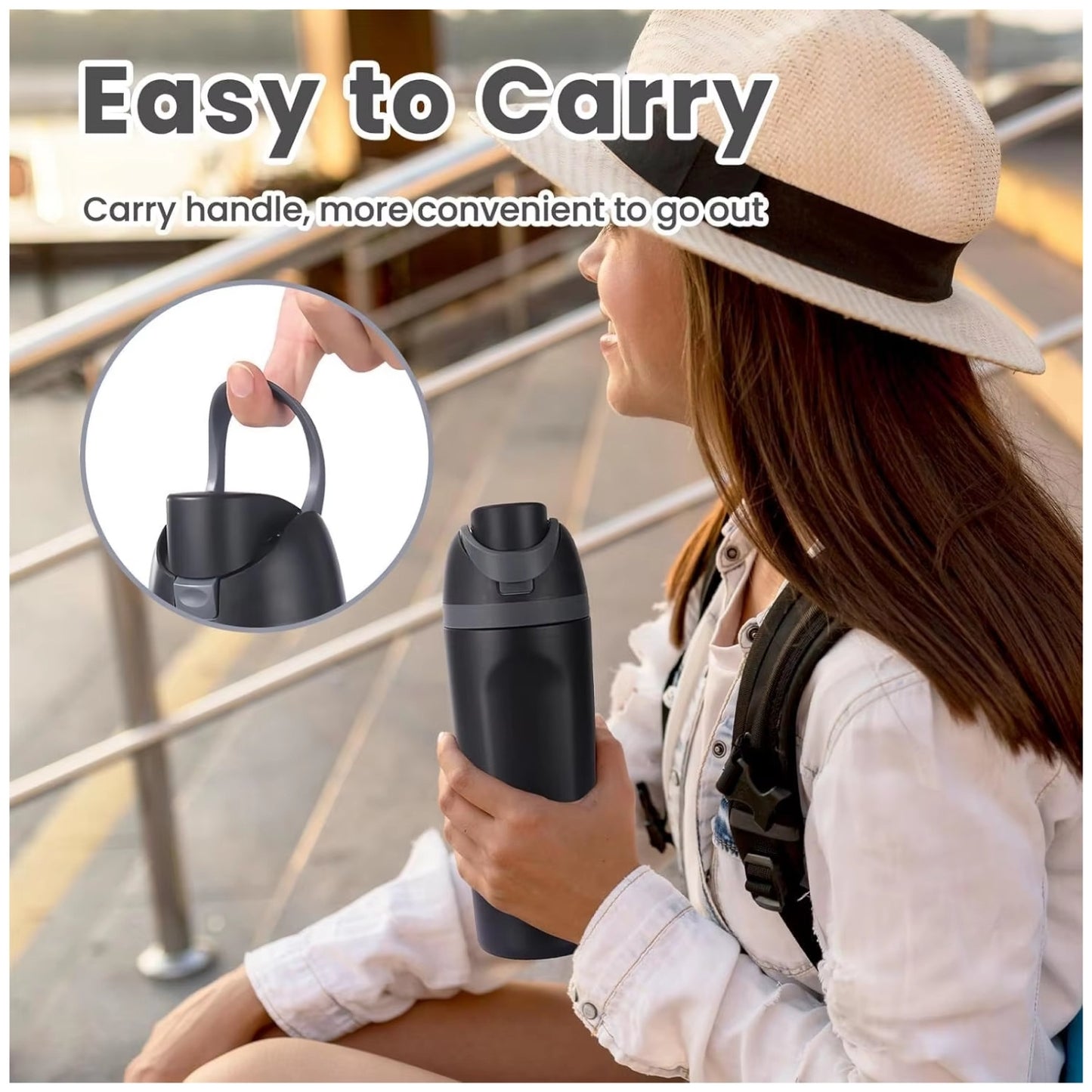 Wholesale Custom Logo 16oz Dual-Drink Vacuum Sports Bottle - Product Image 3