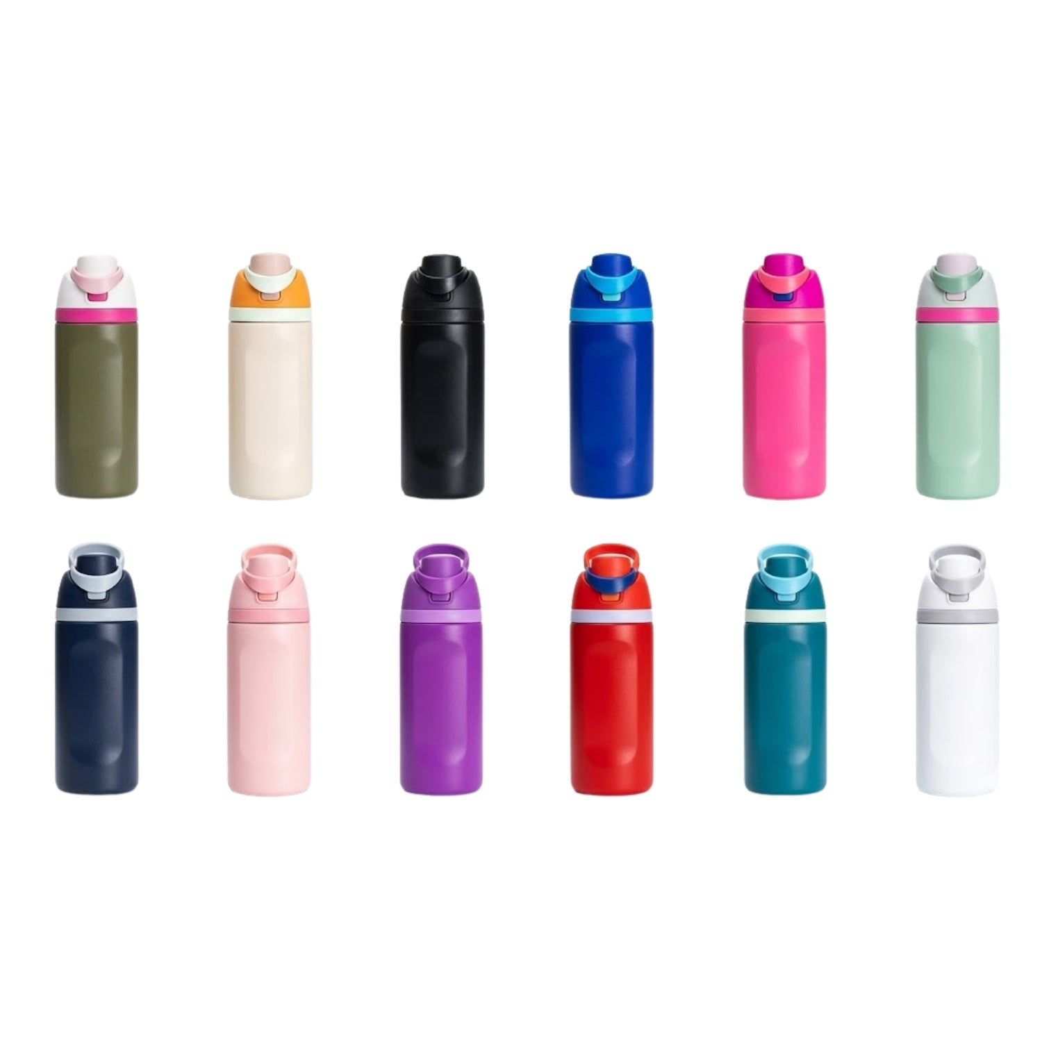 Wholesale Custom Logo 16oz Dual-Drink Vacuum Sports Bottle - Product Image 5