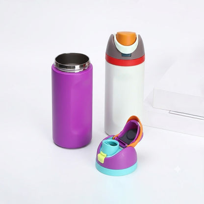 Wholesale Custom Logo 16oz Dual-Drink Vacuum Sports Bottle - Product Image 6