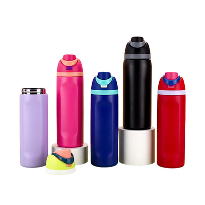 Wholesale Custom Logo 16oz Dual-Drink Vacuum Sports Bottle - Product Image 7