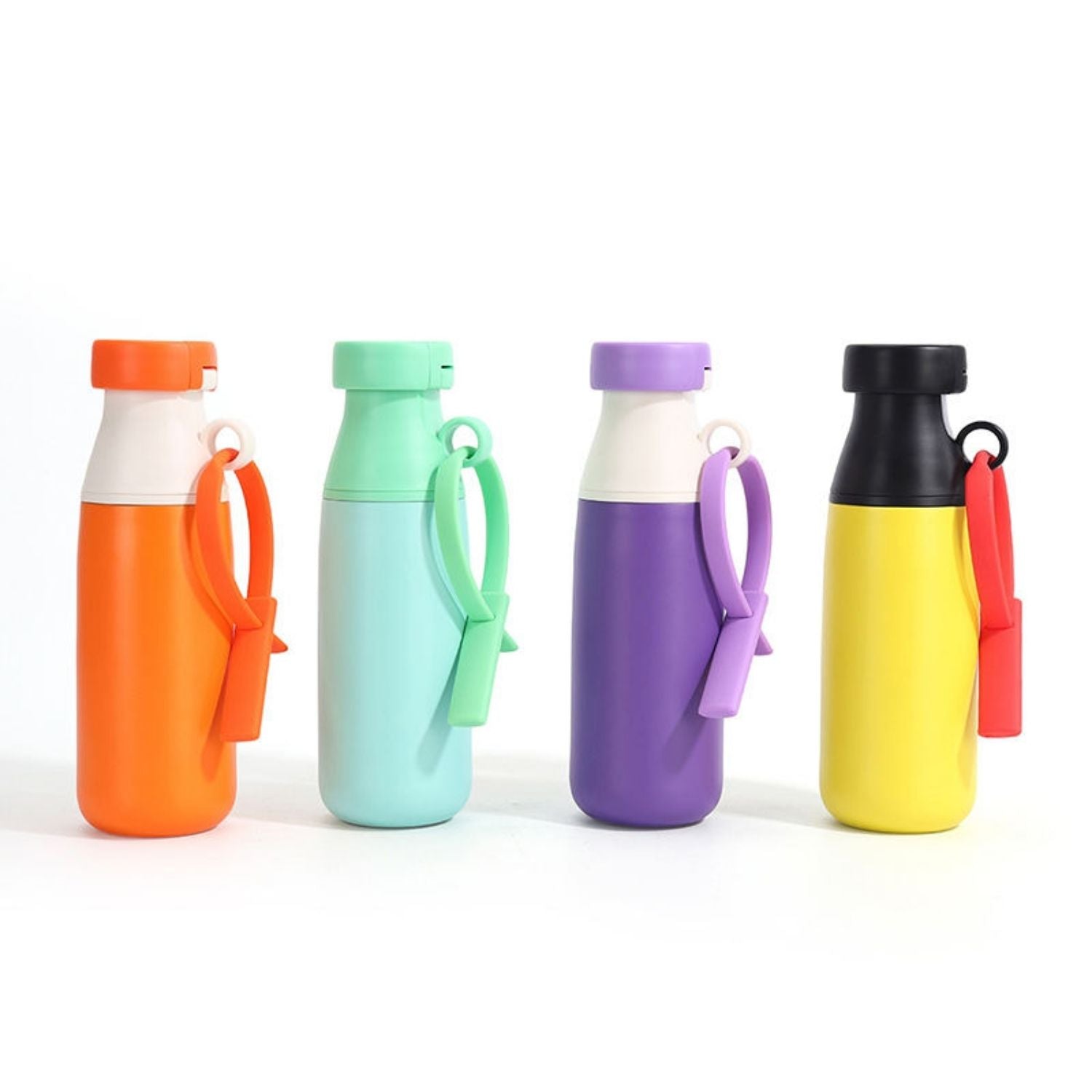 Wholesale Custom Logo 18oz Milk Bottle Shape Water Bottle Dual Tier Straw and Swig - Product Image 7