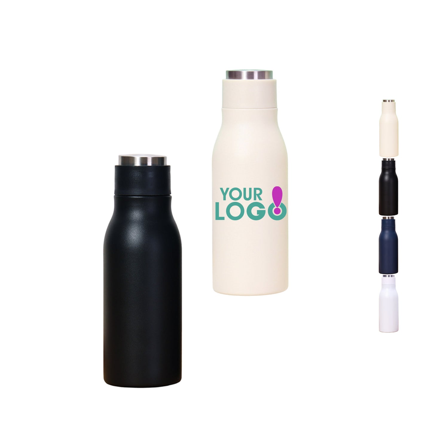 Wholesale Custom Logo 12oz Narrow Mouth Insulated Bottle - Main View