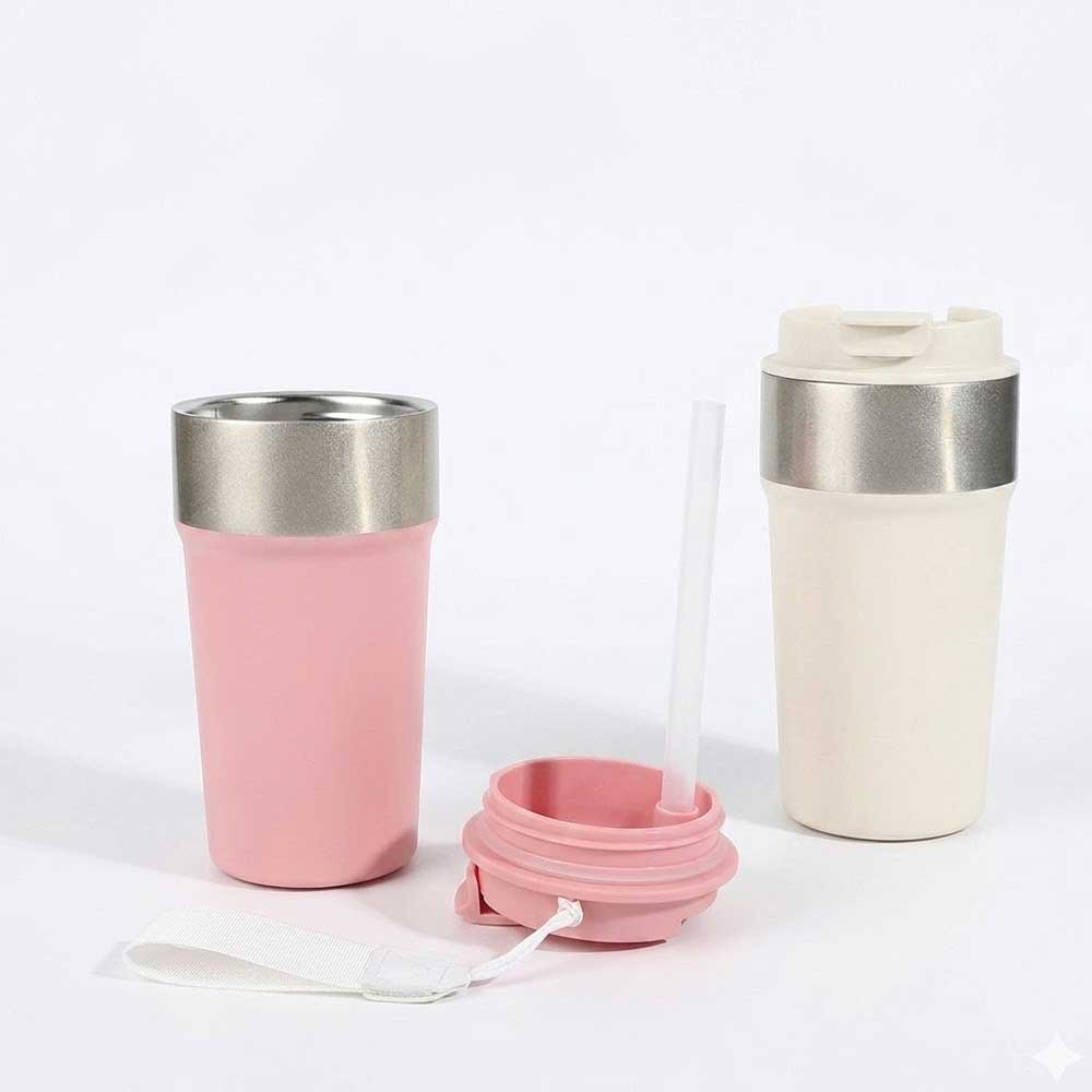 Wholesale Custom Logo 17oz Dual Spout Coffee Mug Tumbler - Product Image 5