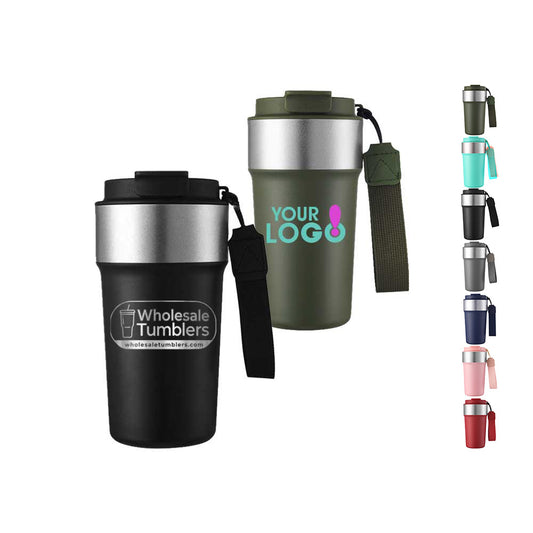 Wholesale Custom Logo 17oz Dual Spout Coffee Mug Tumbler - Main View