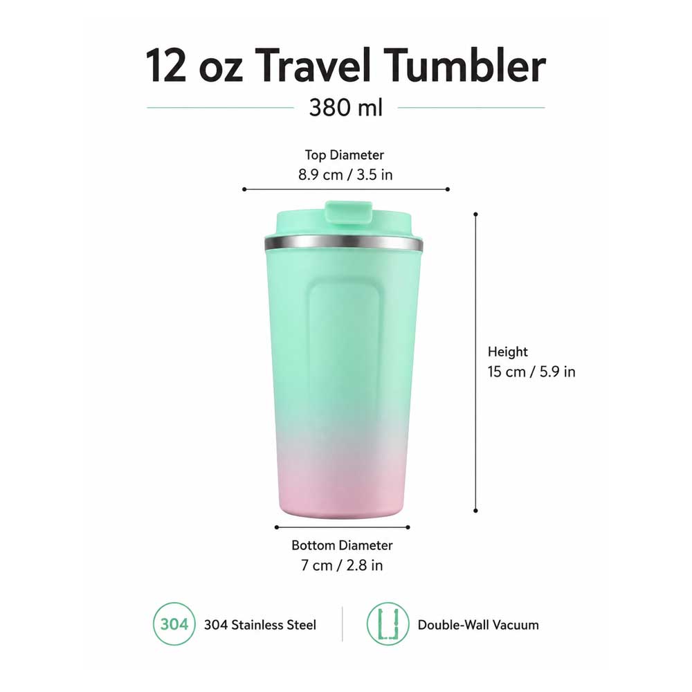 Wholesale Custom Logo 12oz Gradient Ombre Coffee Mug Tumbler - Product Image 6