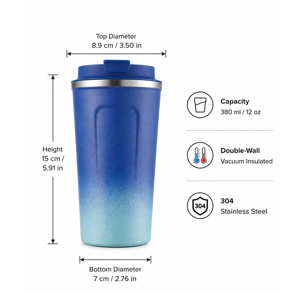 Wholesale Custom Logo 12oz Gradient Ombre Coffee Mug Tumbler - Product Image 8