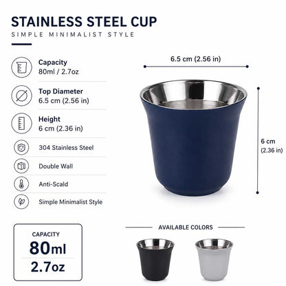 Wholesale Custom Logo 3oz Stainless Steel Double Wall Shot Glass - Product Image 6