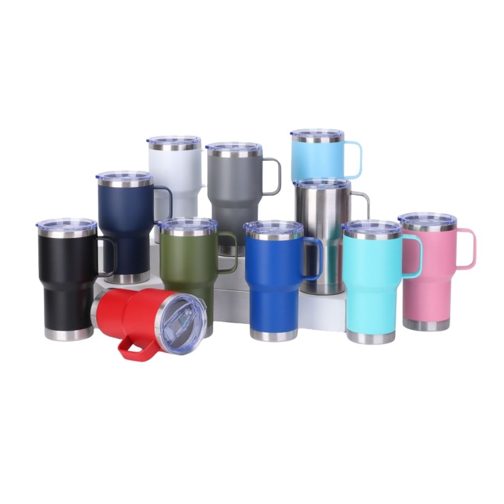 Wholesale Custom Logo 20oz Handle Insulated Travel Mug - Product Image 7