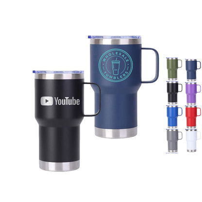 Wholesale Custom Logo 20oz Handle Insulated Travel Mug - Main View