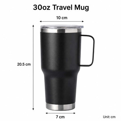Wholesale Custom Logo 30oz Handle Insulated Travel Mug - Product Image 9