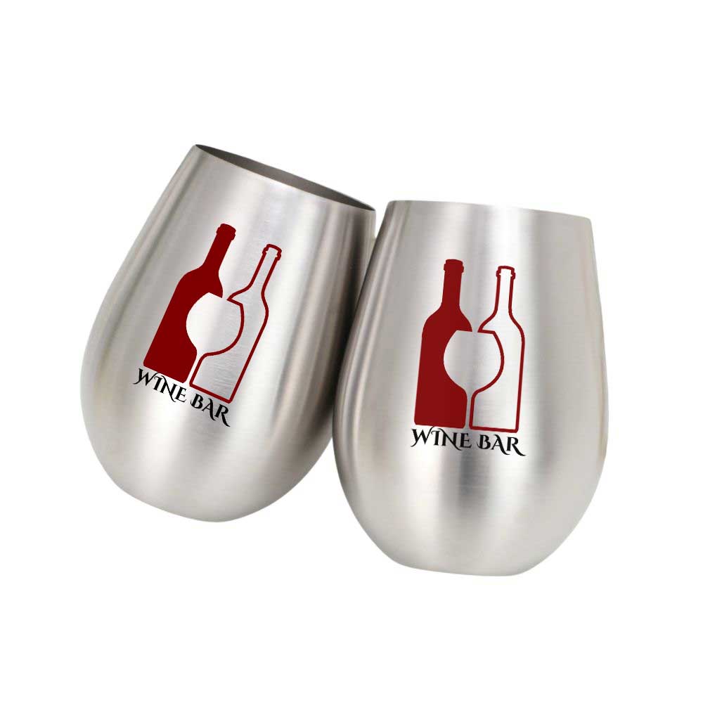 Wholesale Custom Logo 18oz Stemless Stainless Steel Wine Tumbler - Product Image 5