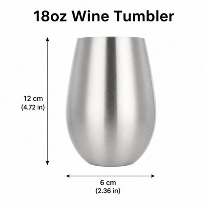 Wholesale Custom Logo 18oz Stemless Stainless Steel Wine Tumbler - Product Image 8