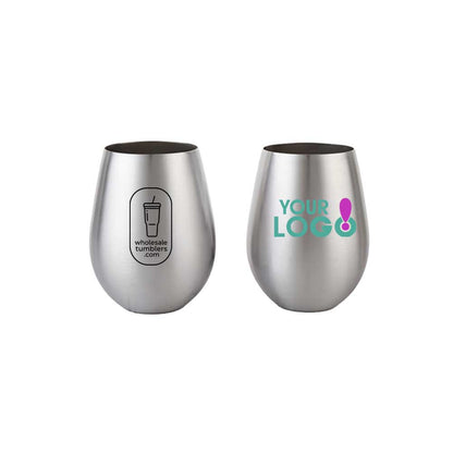 Wholesale Custom Logo 18oz Stemless Stainless Steel Wine Tumbler - Main View