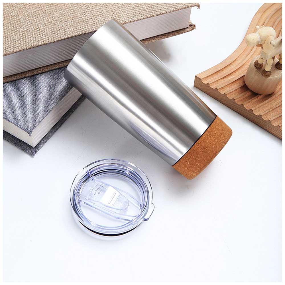 Wholesale Custom Logo 20oz Insulated Travel Bottle with Cork Base - Product Image 7