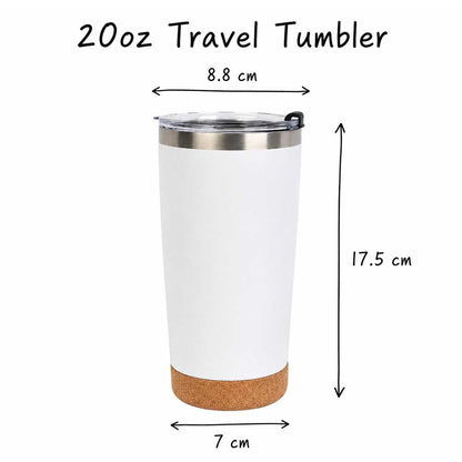 Wholesale Custom Logo 20oz Insulated Travel Bottle with Cork Base - Product Image 8