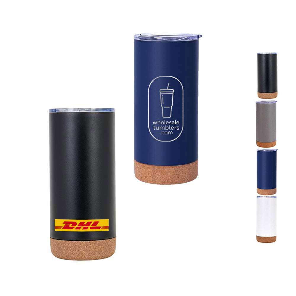Wholesale Custom Logo 16oz Insulated Travel Tumbler with Cork Base - Product Image 8