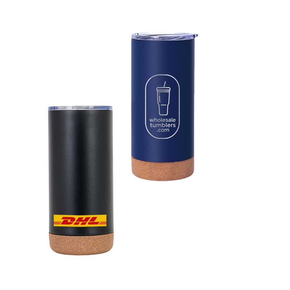 Wholesale Custom Logo 16oz Insulated Travel Tumbler with Cork Base - Main View