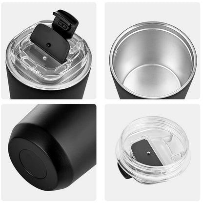 Wholesale Custom Logo 12oz Insulated Travel Tumbler Flip-Top Lid - Product Image 3