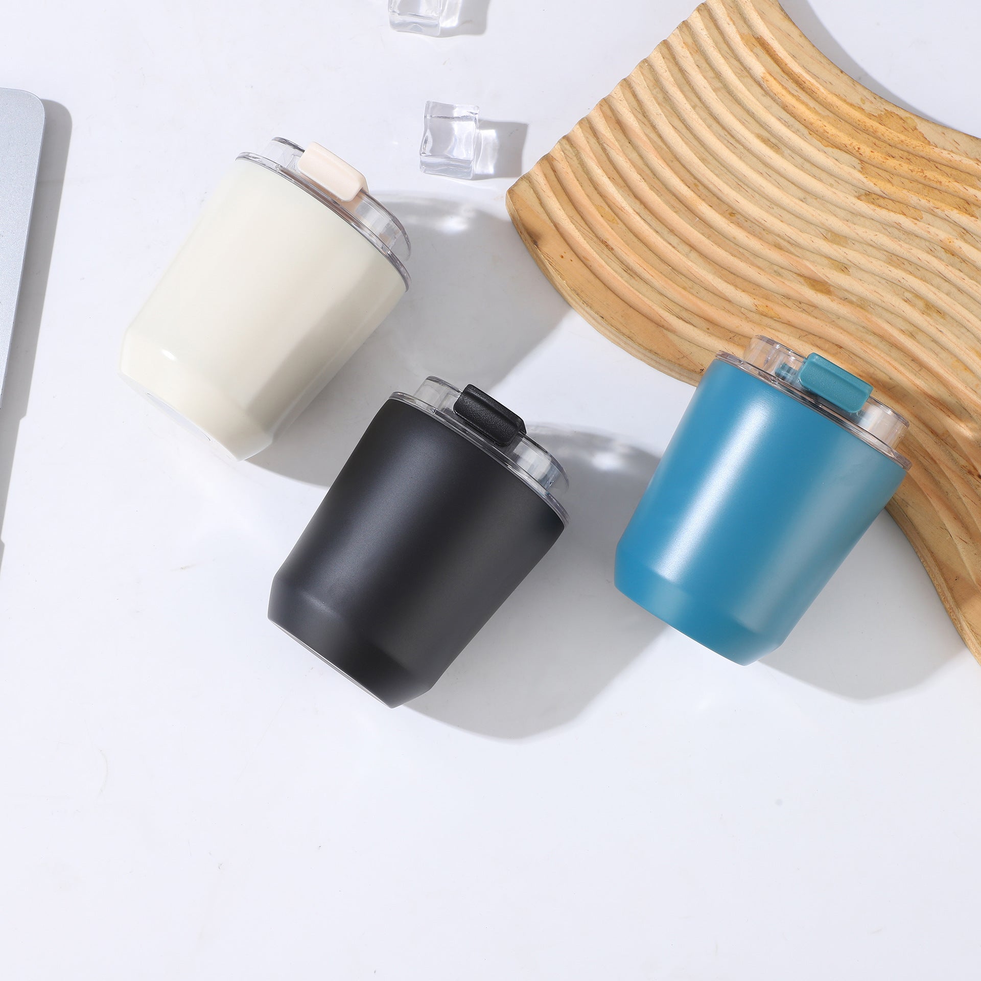 Wholesale Custom Logo 9oz Insulated Travel Tumbler with Flip-Top Lid - Product Image 3
