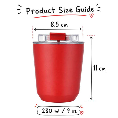 Wholesale Custom Logo 9oz Insulated Travel Tumbler with Flip-Top Lid - Product Image 6