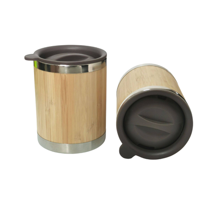 Wholesale Custom Logo 10oz Bamboo Insulated Coffee Tumbler - Product Image 4