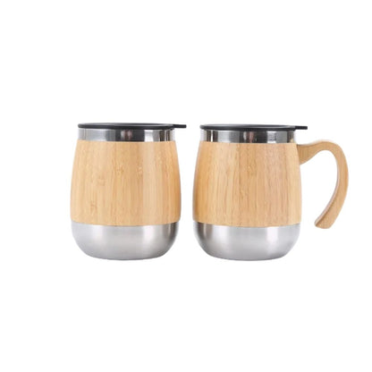 Wholesale Custom Logo 15oz Bamboo Coffee Mug with Handle - Product Image 2