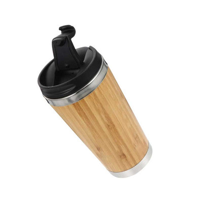 Wholesale Custom Logo 15oz Bamboo Insulated Coffee Tumbler Eco-friendly - Product Image 3