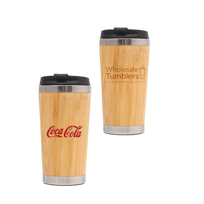 Wholesale Custom Logo 15oz Bamboo Insulated Coffee Tumbler Eco-friendly - Main View
