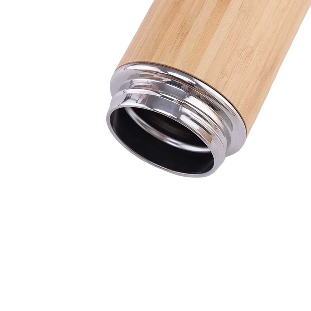 Wholesale Custom Logo 12oz Bamboo Insulated Water Bottle - Product Image 3