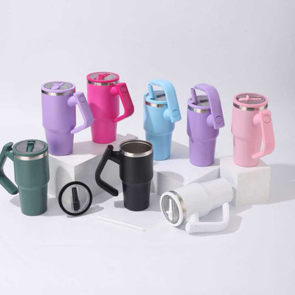 Wholesale Custom Logo 20oz Handled Travel Tumbler with Rotating Handle - Product Image 4