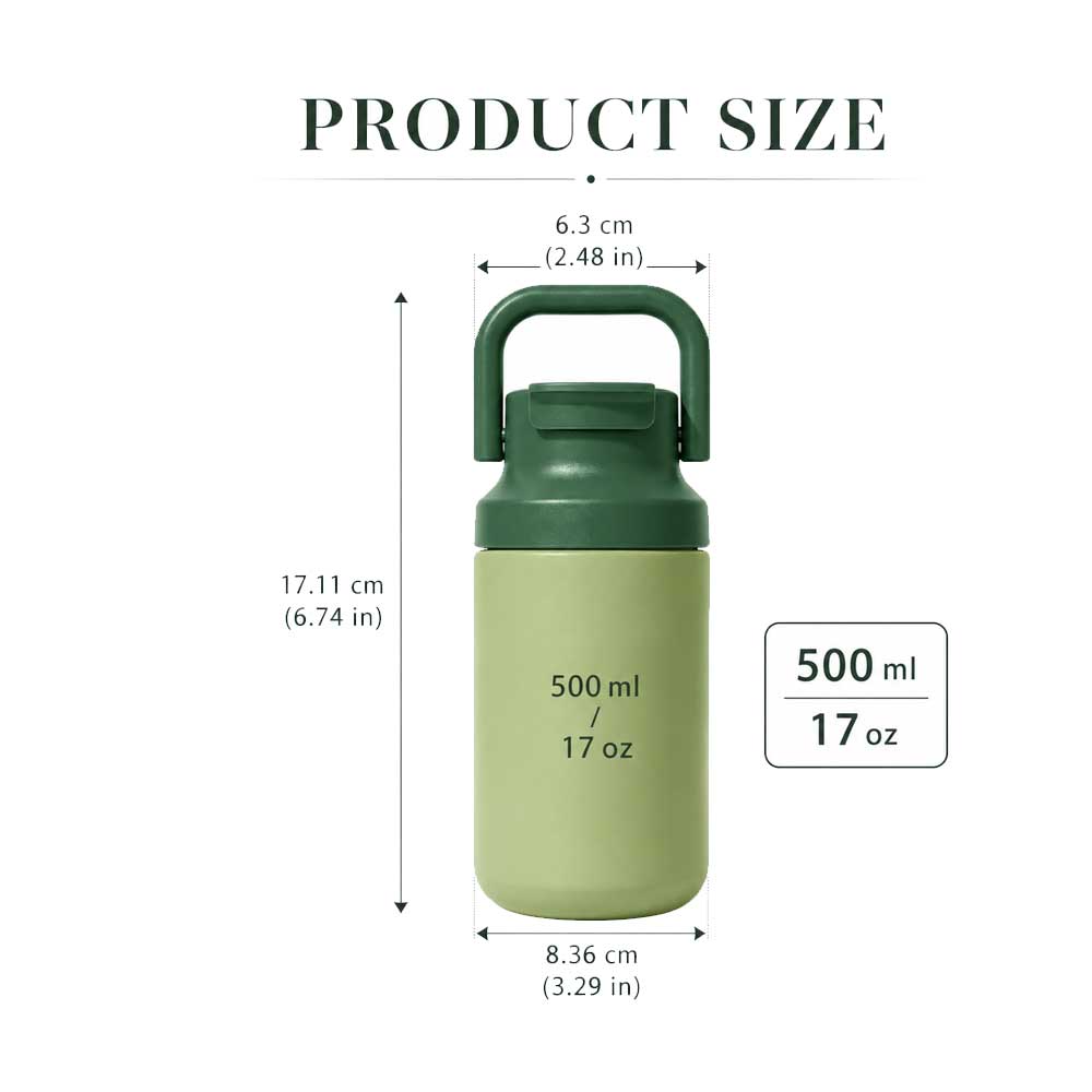 Wholesale Custom Logo 17oz Flip-Top Insulated Water Bottle with Handle - Product Image 6
