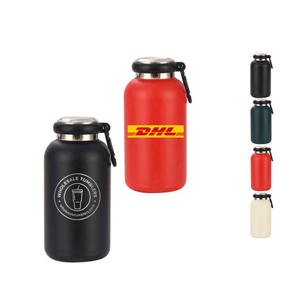 Wholesale Custom Logo 14oz Insulated Water Bottle with Carabiner Clip - Product Image 9