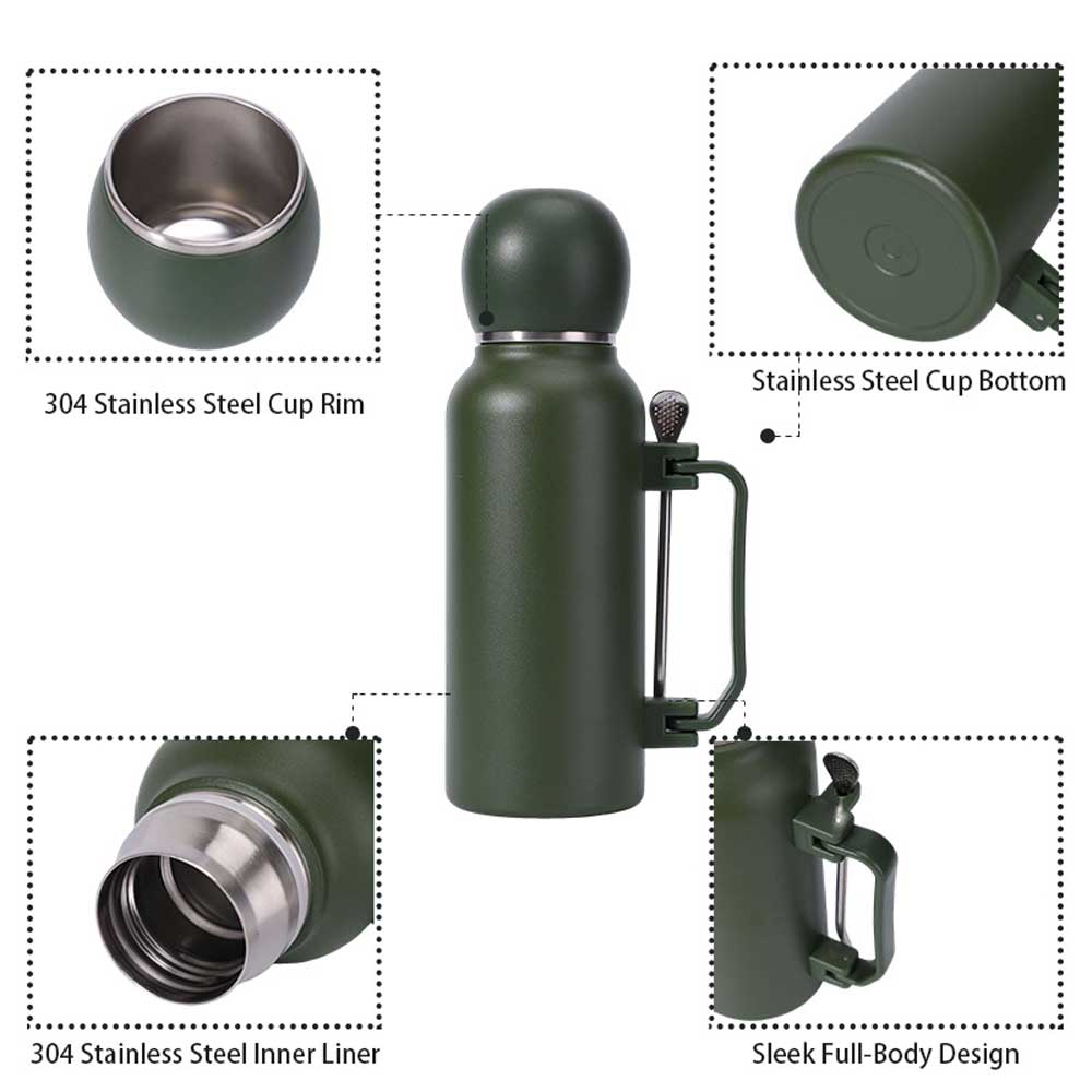 Wholesale Custom Logo 44oz Yerba Mate Insulated Bottle Set with Cup & Bombilla - Product Image 5