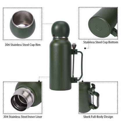 Wholesale Custom Logo 44oz Yerba Mate Insulated Bottle Set with Cup & Bombilla - Product Image 5