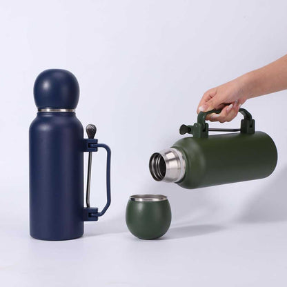 Wholesale Custom Logo 44oz Yerba Mate Insulated Bottle Set with Cup & Bombilla - Product Image 6