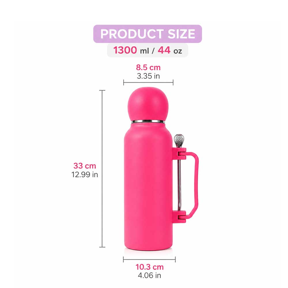 Wholesale Custom Logo 44oz Yerba Mate Insulated Bottle Set with Cup & Bombilla - Product Image 7