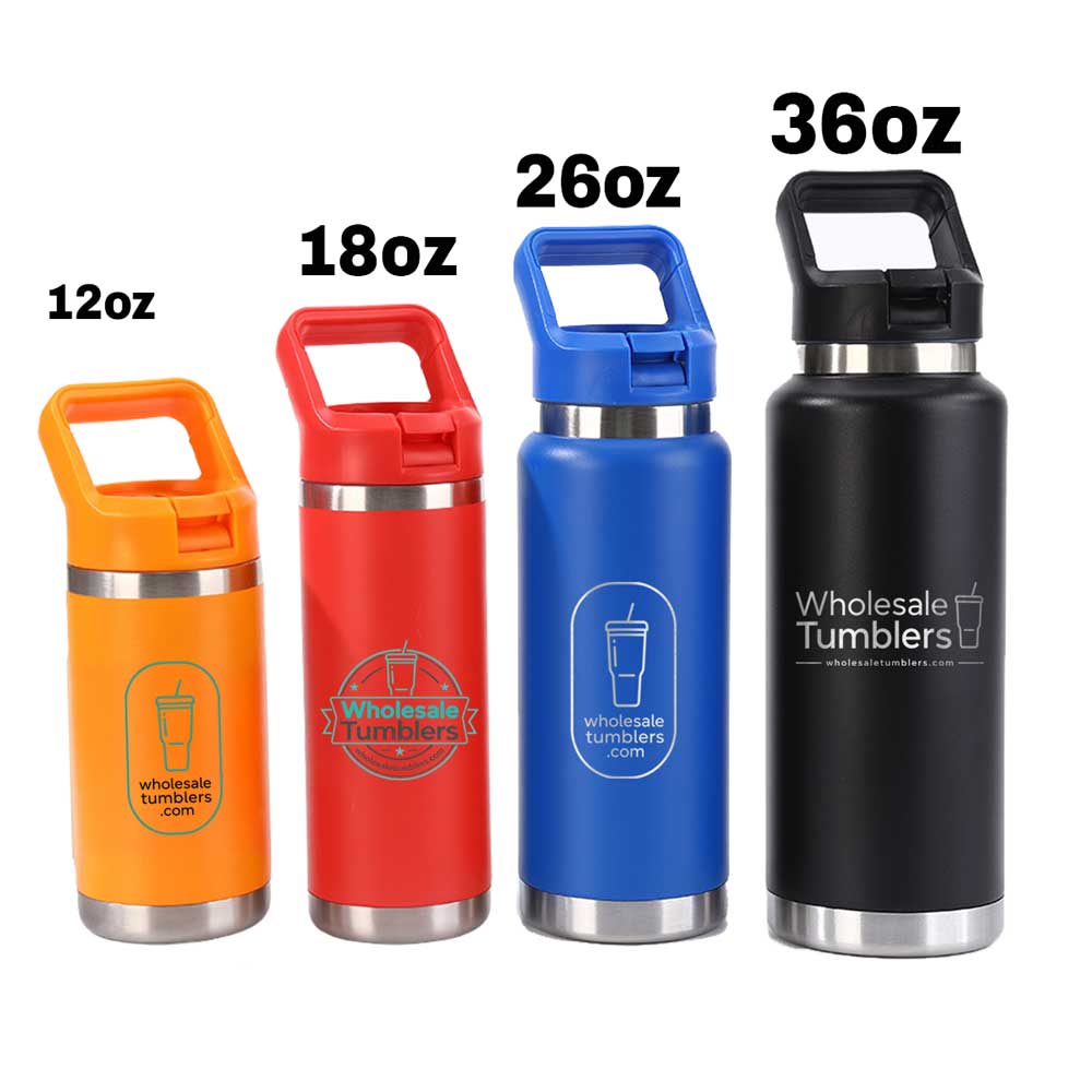 Wholesale Custom Logo 12-36oz Flip-Top Water Bottle - Main View