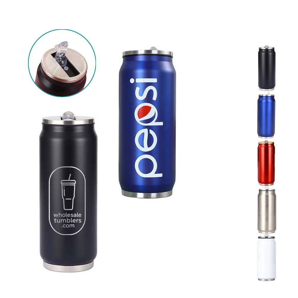Wholesale Custom Logo 17oz Can Shaped Stainless Steel Insulated Tumbler - Main View