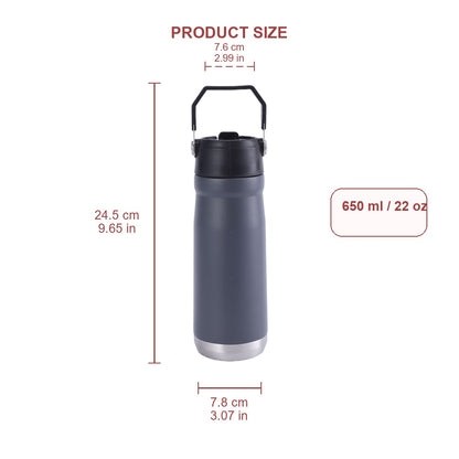 Wholesale Custom Logo 22oz Carry Handle Water Bottle - Product Image 7