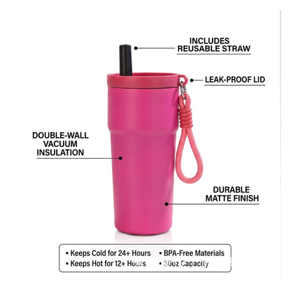 Wholesale Custom Logo 17oz Colorblock Stainless Steel Tumbler - Product Image 5