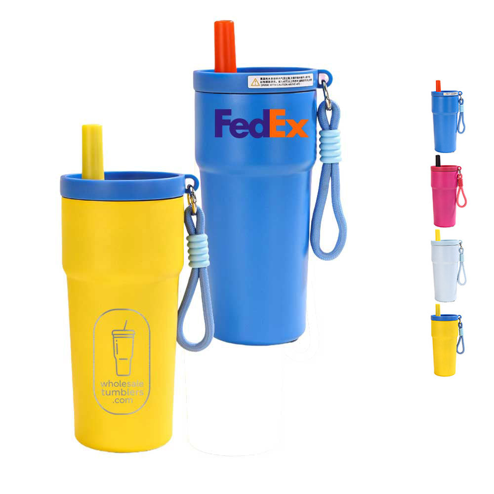 Wholesale Custom Logo 17oz Colorblock Stainless Steel Tumbler - Main View