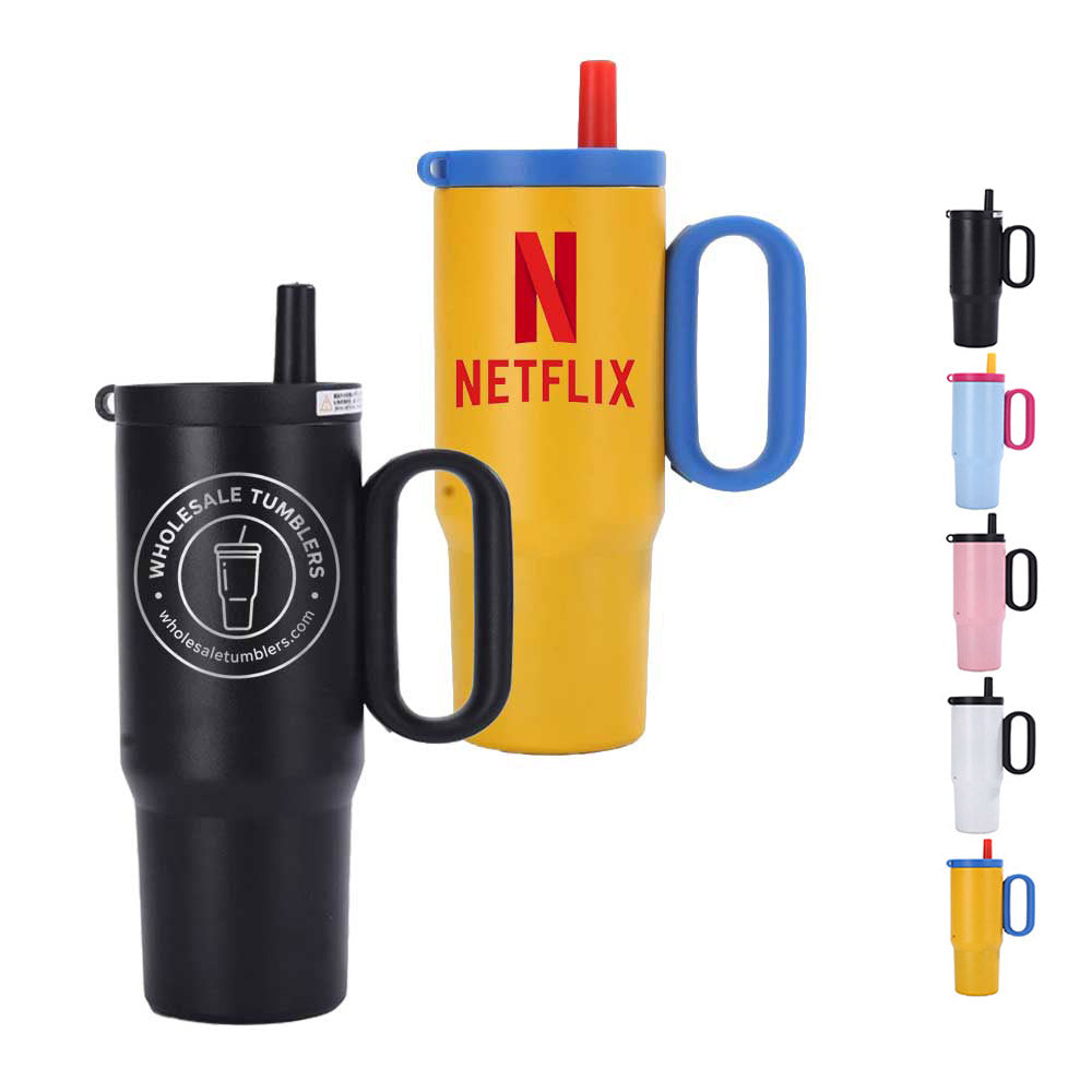 Wholesale Custom Logo 25oz Stainless Steel Handle Tumbler - Main View